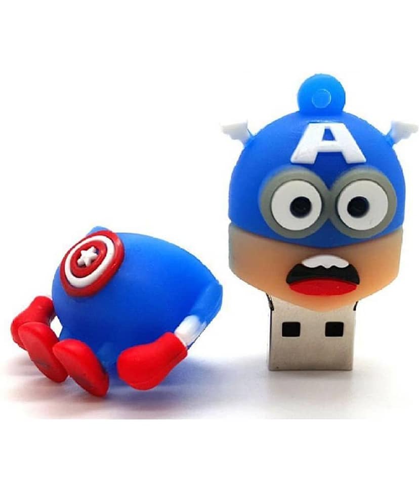 Pankreeti PKT484 Cute Minion Captain America 16GB USB 2.0 Fancy Pendrive Pack of 1 view 2