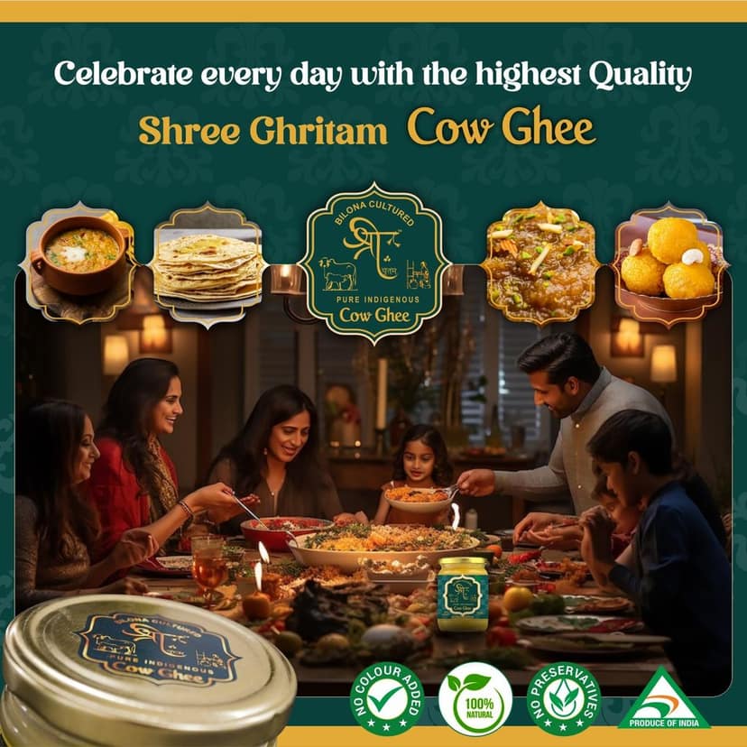 Shree Ghritam (1L) A2 Cow Bilona Ghee view 7