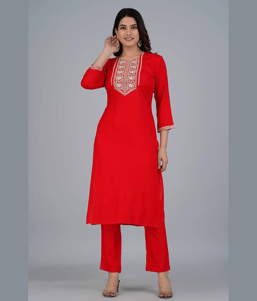 Mishree Collection - Turquoise A-line Rayon Women's Stitched Salwar Suit ( Pack of 1 )