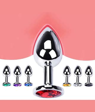 Stainless Steel Diamond Anal Bu-tt Plug For All Day Use And Kegel Exercise | Anal Toys For Men And Women