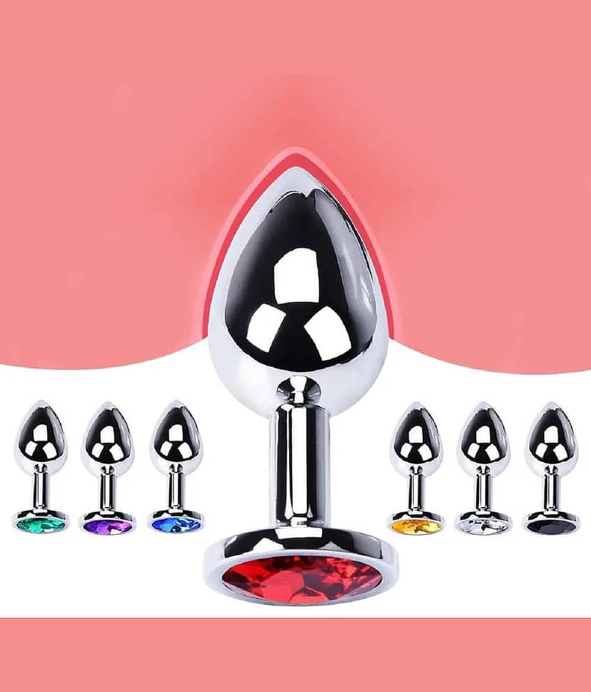 Stainless Steel Diamond Anal Bu-tt Plug For All Day Use And Kegel Exercise | Anal Toys For Men And Women