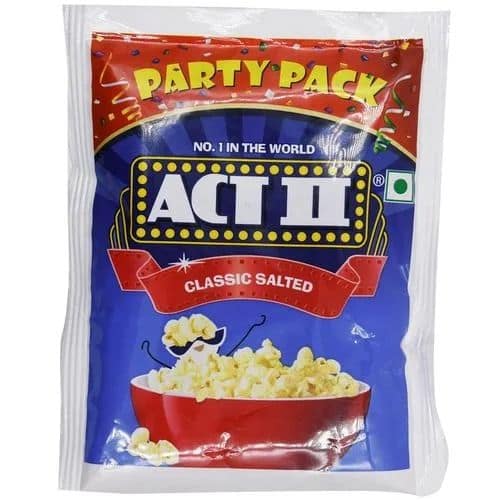 ACT II Classic Salted Instant Popcorn, 120 gm