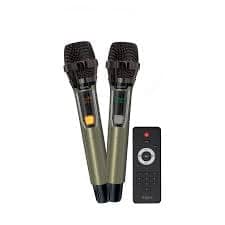 FINGERS 2Mic-ThunderBox Portable Speaker with 2 Wireless Mics (40W Immersive Bass, 6.5-Hour Playtime, Dazzling RGB Lights, Recording Feature, view 2