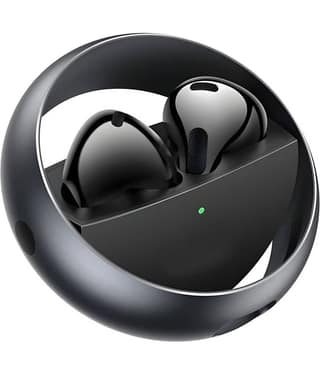 VERONIC Air Spin Bluetooth True Wireless (TWS) In Ear 30 Hours Playback Powerfull bass,Fast charging IPX4(Splash & Sweat Proof) Black