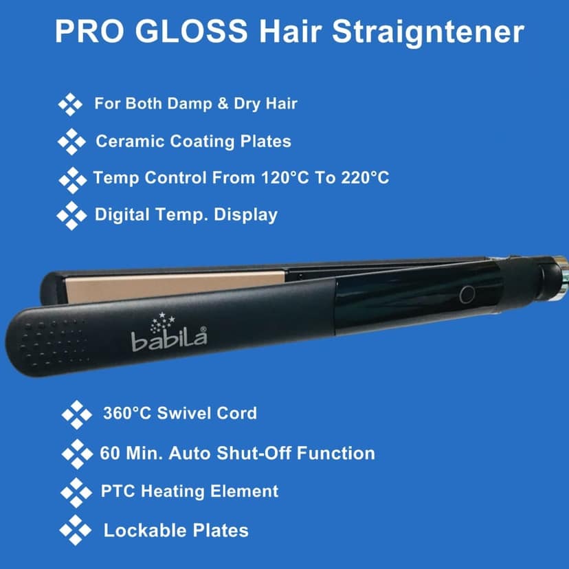 Babila PRO GLOSS Hair Straightener-BHS-E15 view 3