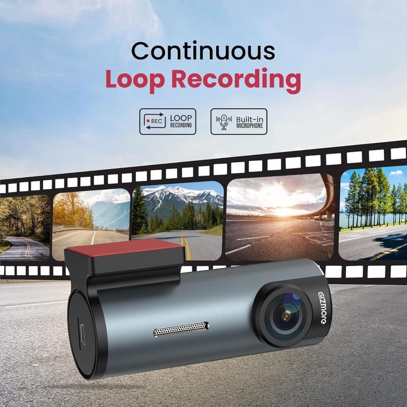 Gizmore Auto Sight Wi-Fi Dash Camera – 1080p Full HD Car Camera with 360° Rotatable Design view 3