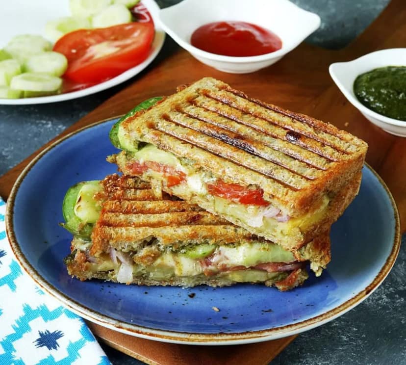 Cheese corn sandwich