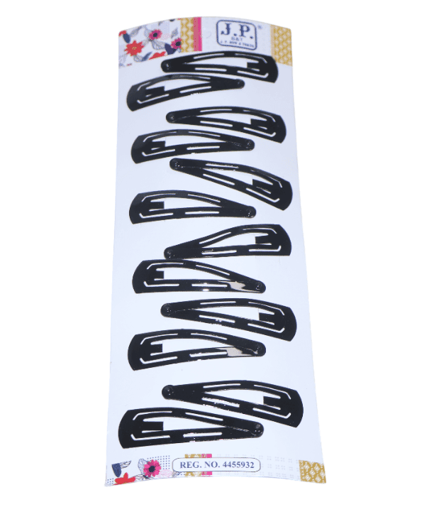 Black Hair Clips - Stylish & Secure Hair Accessories view 3