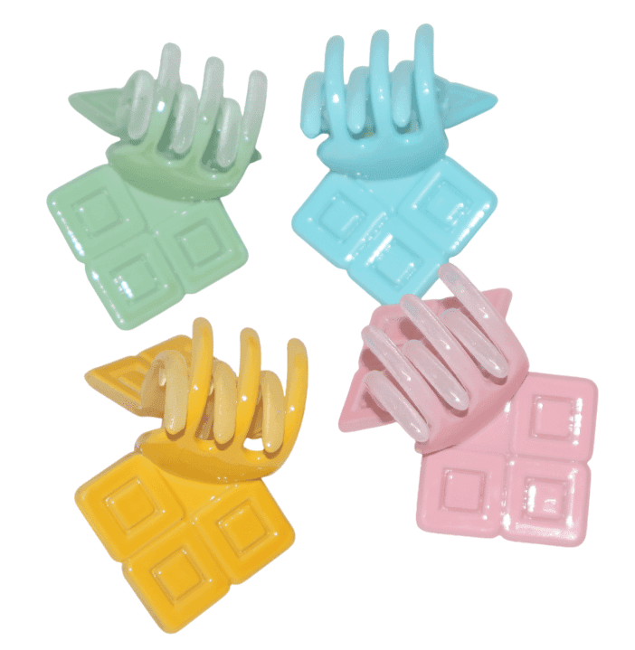 Pastel Butterfly Mini Hair Claw Clips (Set of 4) view 3