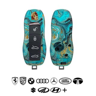 Blue Gold Car Key Skins