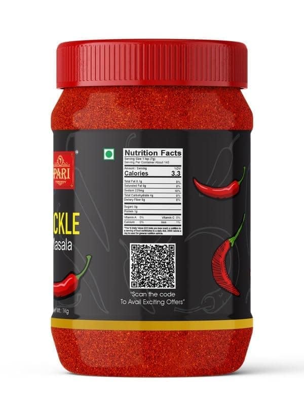 Pari Aachar Masala | Pickle Masala | No Preservative & Colour | Authentic, Aromatic, Flavourful Spice Mix |Pure & Hygiene | 100% Fresh and Natural | Easy to Cook | (Pack of 1 x 1000g) view 4