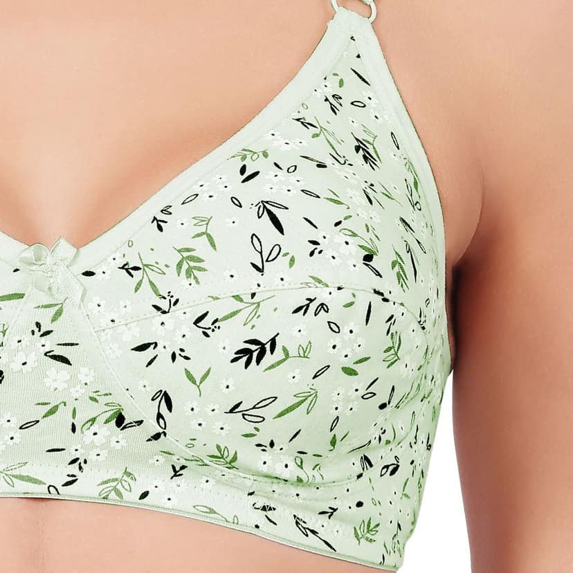 Bodycare Women's Assorted Prints Combed Cotton Bra & Panty Set 6450F view 6
