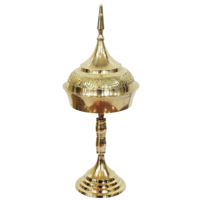 Brass Hurahi Hori No.3.5 | Traditional Brass Bowl For Puja & Kitchen, Height : 11 Inch (ZMAS331 D) view 2
