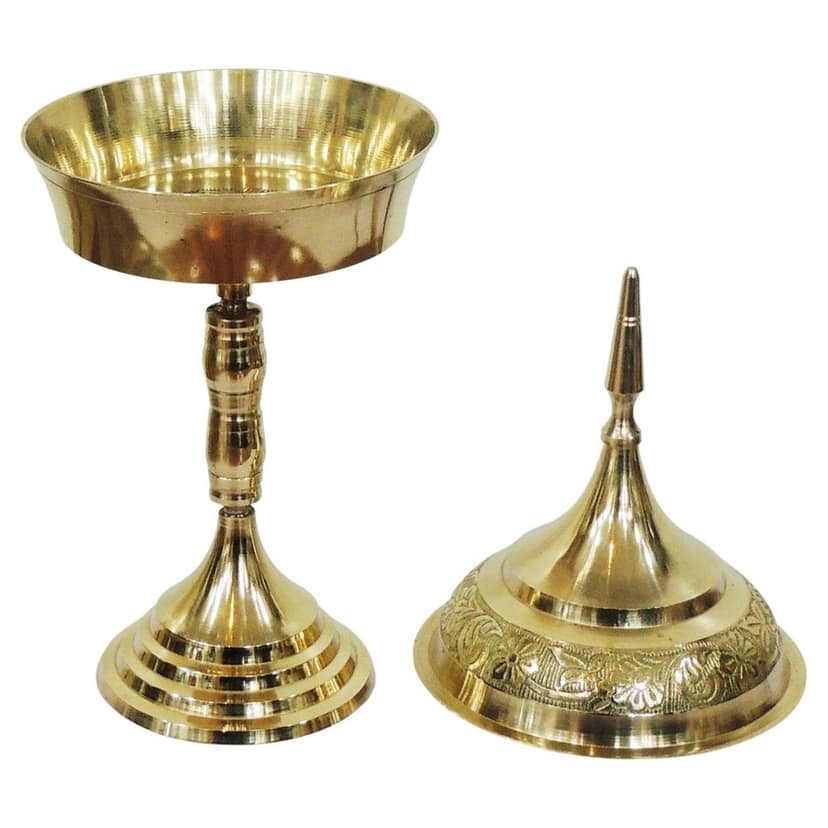 Brass Hurahi Hori No.3.5 | Traditional Brass Bowl For Puja & Kitchen, Height : 11 Inch (ZMAS331 D) view 3