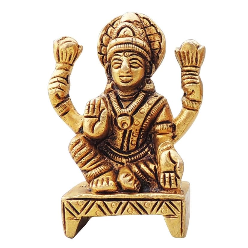 Brass Showpiece Laxmi Ji God Idol Statue (BSMAS1644 L) view 2