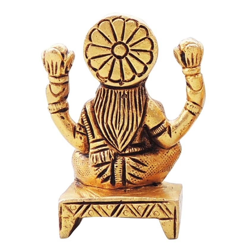 Brass Showpiece Laxmi Ji God Idol Statue (BSMAS1644 L) view 3