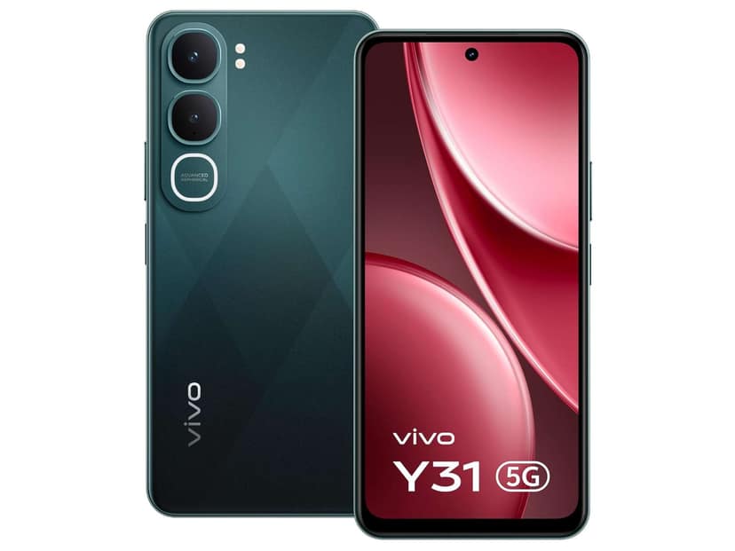 Vivo Y31 5G (4GB RAM, 128GB Storage) 5G Mobile Phone with HD+ Display, Smooth Performance & Powerful Battery - Diamond Green