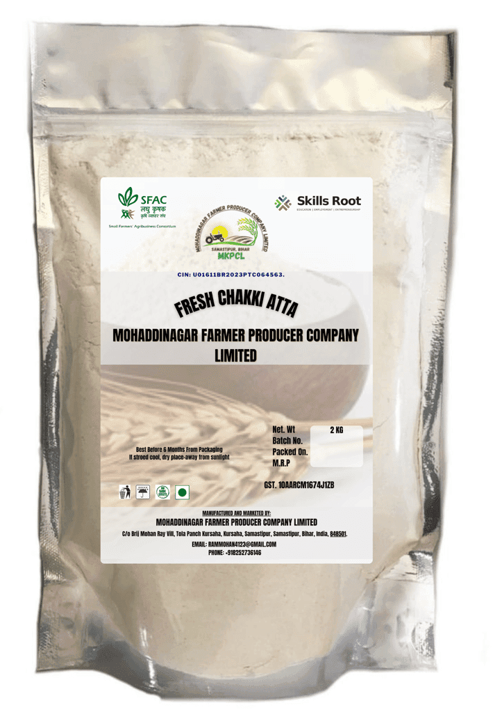 Mohaddinagar Fresh Chakki Atta - 2 Kg view 3