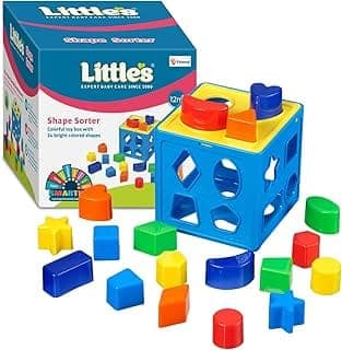 Little's Shape Sorter Cube|Toys for Kids|24 Multi-Color Shapes|Toddler Activity Toys for 1 Year Old+|Helps Develop Motor & Reasoning Skills