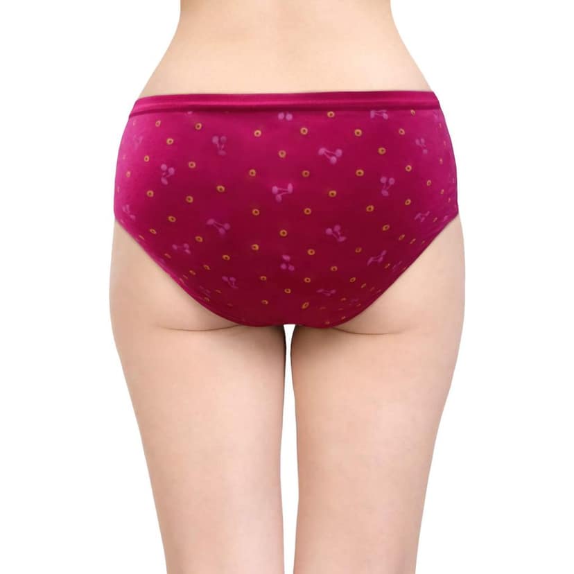 Bodycare women's combed cotton assorted Briefs Panty Pack of 3 ( 40000 ) view 5