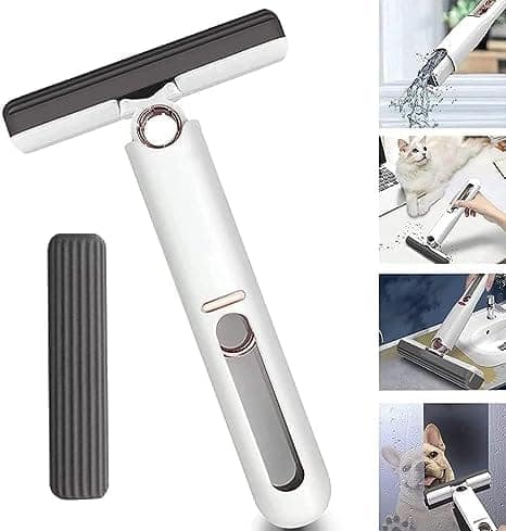 VIVA SMART Modern Portable Self-Squeeze Mini Mop for Floor Cleaning 180� Squeeze Mop,Wet & Dry Use Cleaning for Small Spaces,Desktop Cleaning,Bathroom Kitchen Tableware Mini Mop Suitable for Household view 2