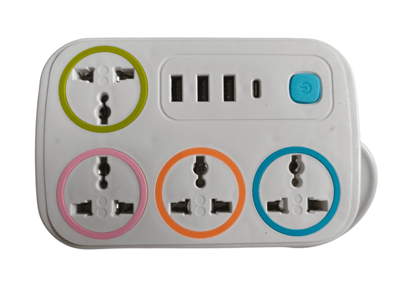 OmniCharge 4-Socket Universal Power Hub with 20W USB-C Fast Charging view 2