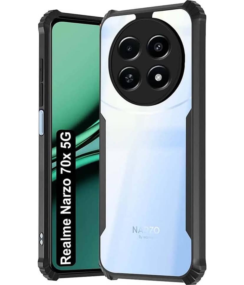 ZAMN Shock Proof Case Compatible For Polycarbonate Realme Narzo 70x 5G ( )