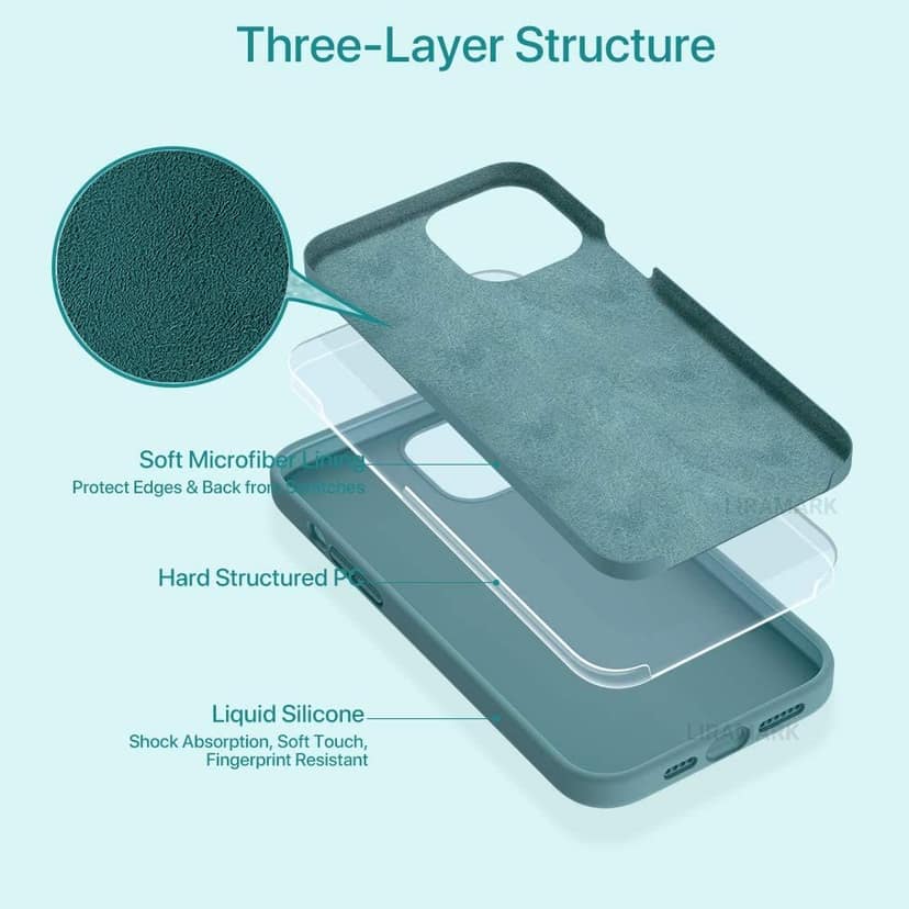 LIRAMARK Liquid Silicone Soft Back Cover Case for Apple iPhone 11 view 4