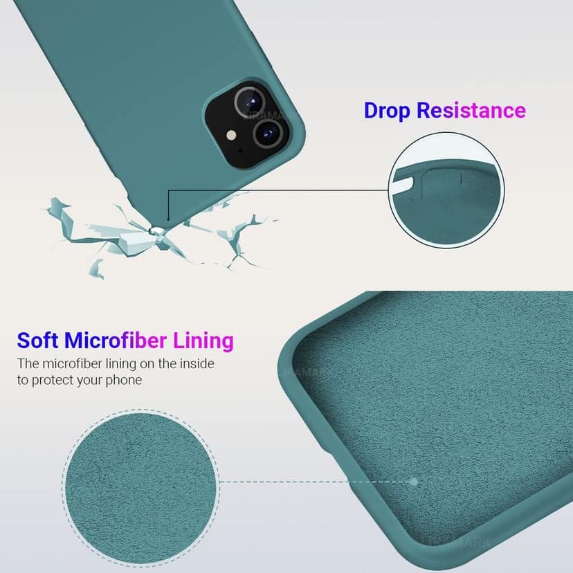 LIRAMARK Liquid Silicone Soft Back Cover Case for Apple iPhone 11 view 5