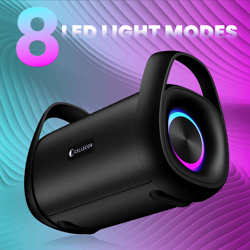 Cellecor CLB-90 STROM | 10 Hr Playtime | BT-v5.3 | 2600mAH | Water Resistant 10 W Bluetooth Speaker-Black view 7