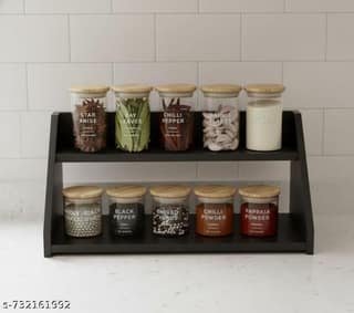 Wooden Kitchen Storage Stand | Decorative Spice Rack | Masala Stand