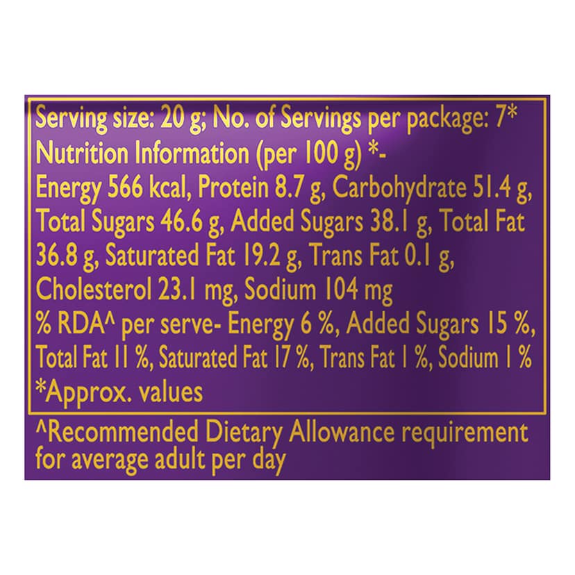 Cadbury Dairy Milk Silk Fruit & Nut Chocolate Bars, 55 g view 6