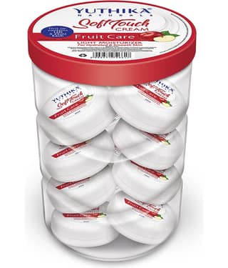 Yuthika Fruit Care Light Moisturizer Cream 25ml Pack of 12, Non Sticky, Instant Hydration, Deep Nourishment