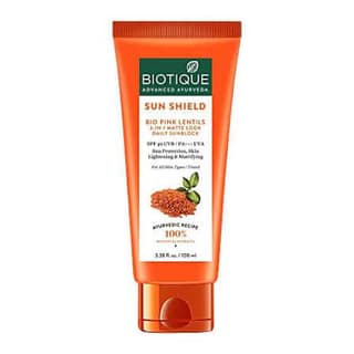 BIOTIQUE SUN SHIELD PINK LENTILS 100 ML