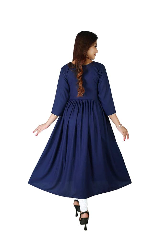 MAHIRA 'S COMFORT Maternity Gown: Stylish Rayon Feeding Kurti for Pregnancy and Breastfeeding view 5