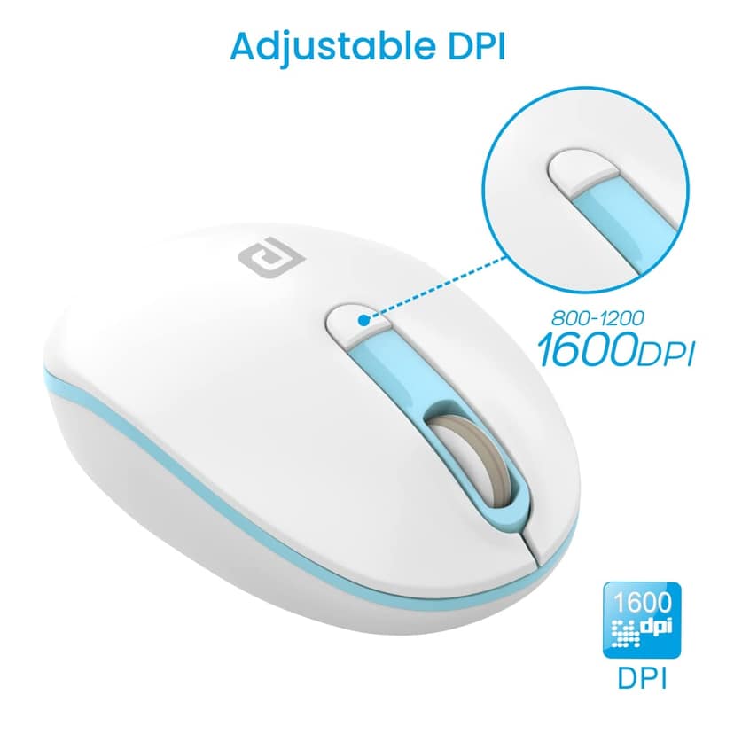 Portronics Toad 11, 2.4 GHz Wireless, Up to 1600 DPI, Adjustable Sensitivity, 3 Million Click Life view 2