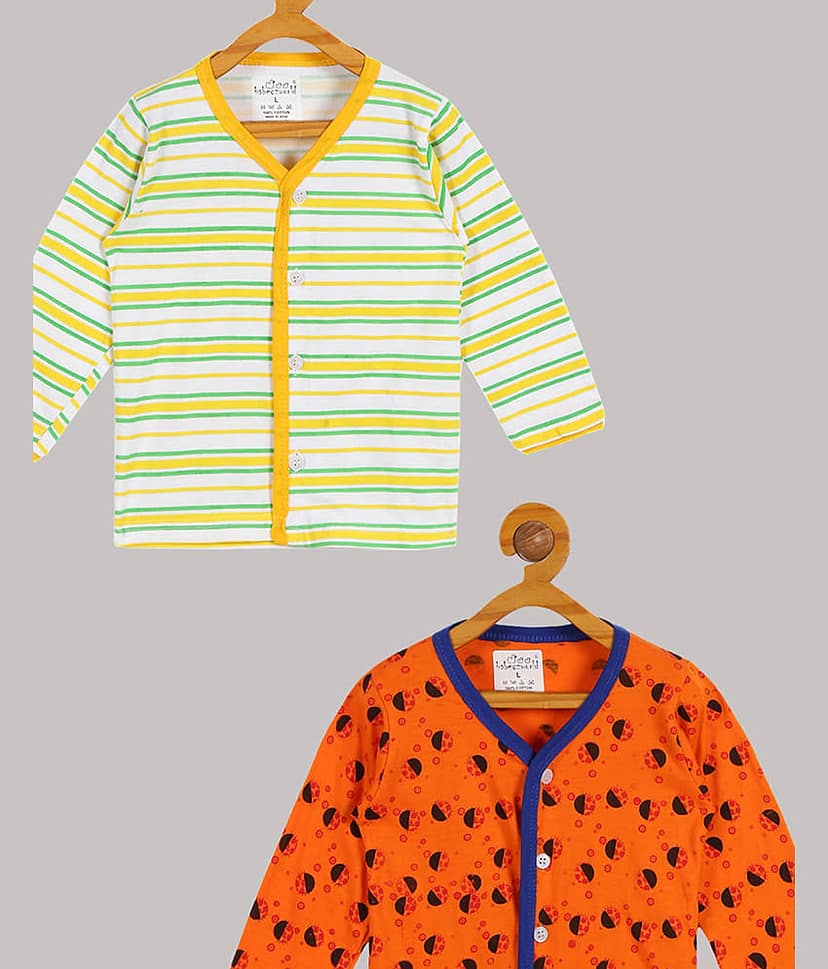 Babeezworld Pack of 2 Baby Boys Cotton T-Shirt ( Multi ) view 2