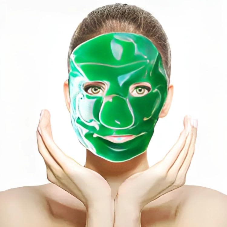 Elecsera Reusable Aloe Vera Cool Gel Eye Cooling Gel Full Face Mask view 3