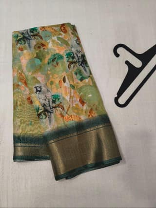 Dola Silk Saree with Zari Border
