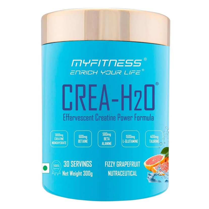 Myfitness Creatine Monohydrate Powder | 300g | Effervescent Pre Workout Power Formula | Creatine Powder With Betaine | Beta Alanine | L-Glutamine | Taurine | Electrolyte Blend
