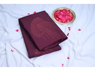 Maroon Handloom Kanchipuram Silk Pattu Saree