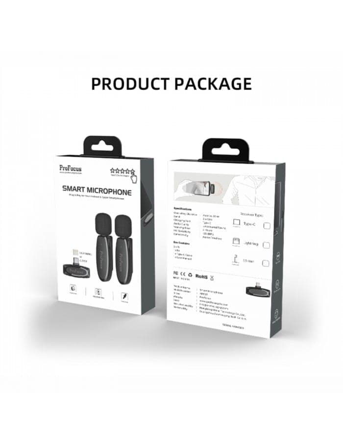 Smart Microphone By ProFocus (AP003) Lightning Receiver, Plug & Play For Your Apple Smartphones view 2