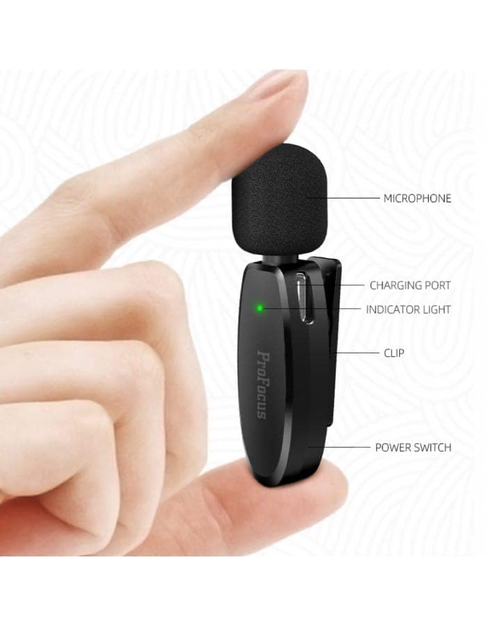 Smart Microphone By ProFocus (AP003) Lightning Receiver, Plug & Play For Your Apple Smartphones view 3