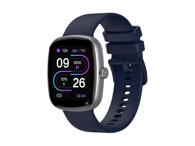 Fastrack Jupiter S3 Smartwatch with 1.83 TFT 2.5D Display, Push Button & Rotary Crown, BT Calling, HRM, SpO2 - Blue