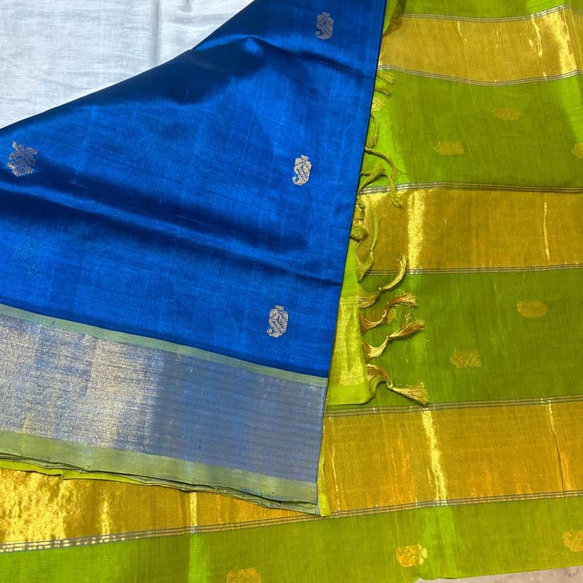 Pure silk cotton saree view 3