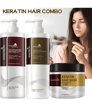 Keratin Hair Care Combo with Shampoo & Conditioner for Long & Strong Hair for Men & Women
