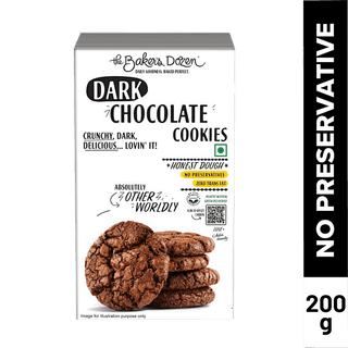 Baker's Dozen Dark Chocolate Cookies, 200 gm