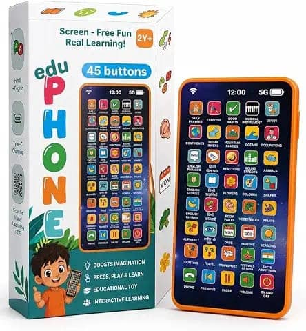 BlackZone Bilingual Kids Educational Toy Phone with Voice Recording view 2