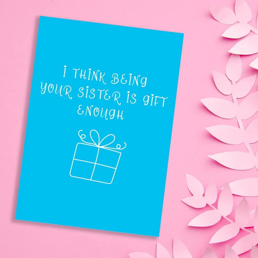 Rack Jack Rakshabandhan Funny Greeting Card - Being Your Sister is Gift Enough view 3