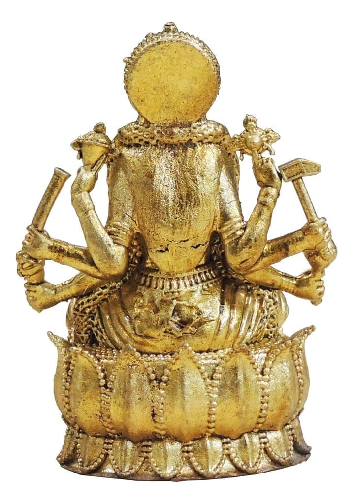 Brass Varaha Avatar Idol Statue, Small Size for Pooja Room, Height : 2.5 Inch (BSMAS1930 H) view 3